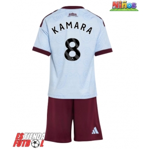 Aston Villa Boubacar Kamara #8 Tercera Equipación Niños 2026-27 Manga Corta (+ Pantalones cortos)